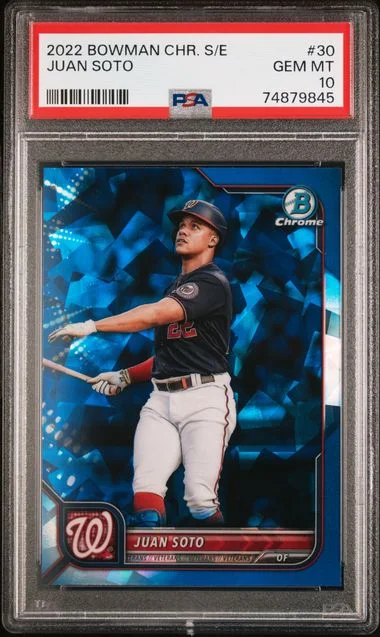 2022 Bowman Chrome Sapphire Juan Soto Edition #30 card image