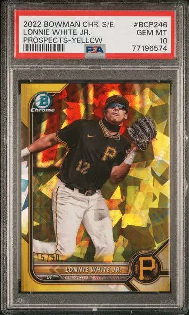 2022 Bowman Chrome Sapphire Lonnie White Jr. Edition Prospects #BCP246 card image