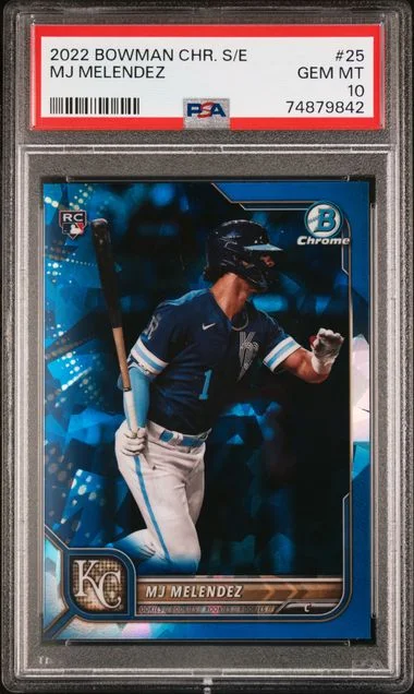 2022 Bowman Chrome Sapphire MJ Melendez Edition #25 card image