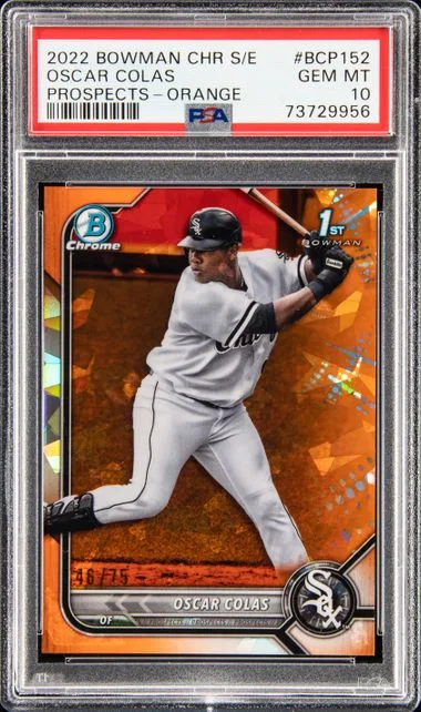 2022 Bowman Chrome Sapphire Oscar Colas Edition Prospects #BCP152 card image
