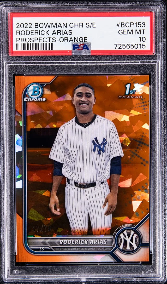 2022 Bowman Chrome Sapphire Roderick Arias Edition Prospects #BCP153 card image