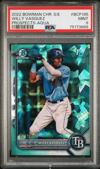 2022 Bowman Chrome Sapphire Willy Vasquez Edition Prospects #BCP195 card image