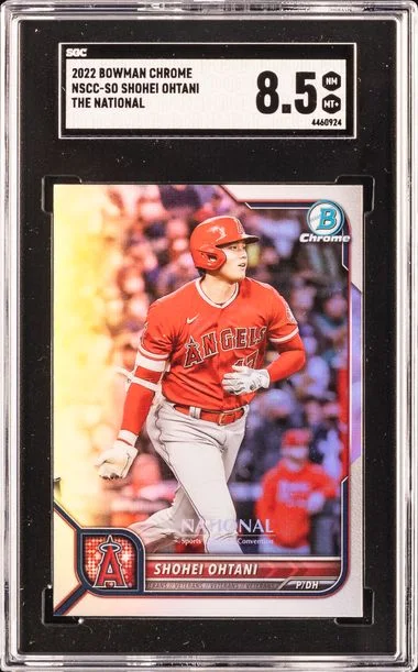 2022 Bowman Chrome Shohei Ohtani The National #NSCCSO card image