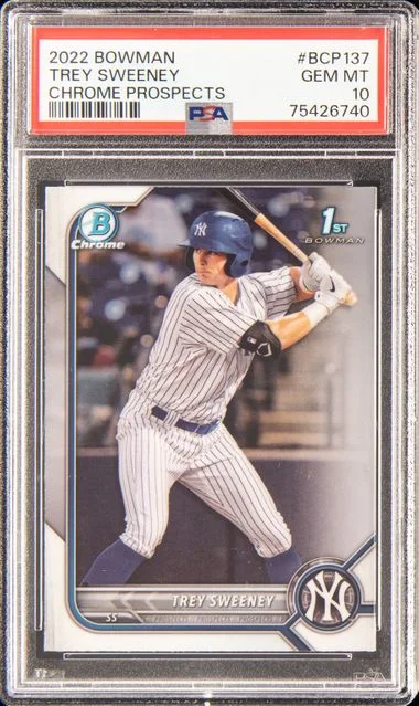 2022 Bowman Chrome Trey Sweeney #BCP-137 card image