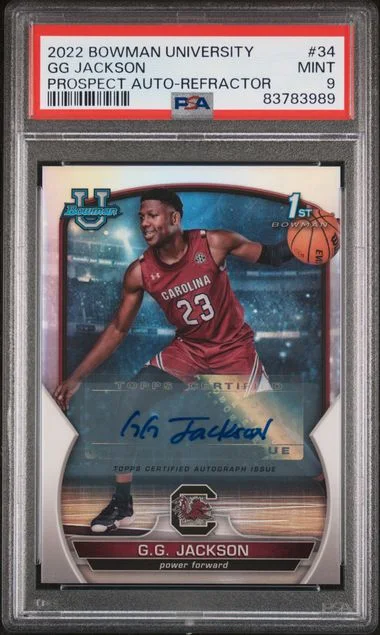 2022 Bowman Chrome University GG Jackson Prospect Autograph-Refractor #34 card image