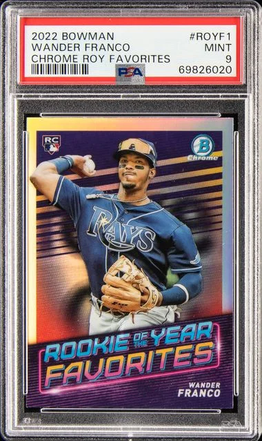2022 Bowman Chrome Wander Franco Of The Year Favorites #ROYF-1 card image