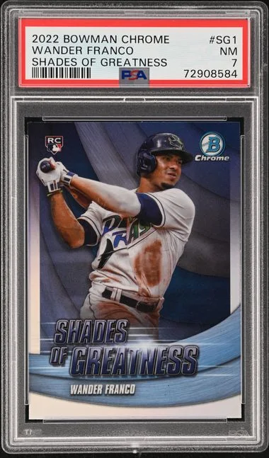 2022 Bowman Chrome Wander Franco Shades Of Greatness #SG-1 card image