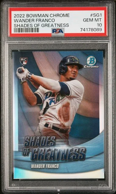 2022 Bowman Chrome Wander Franco Shades Of Greatness #SG1 card image