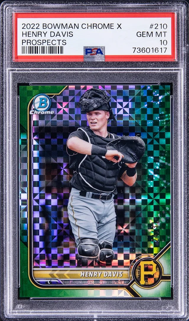 2022 Bowman Chrome X Henry Davis Prospects #210 card image