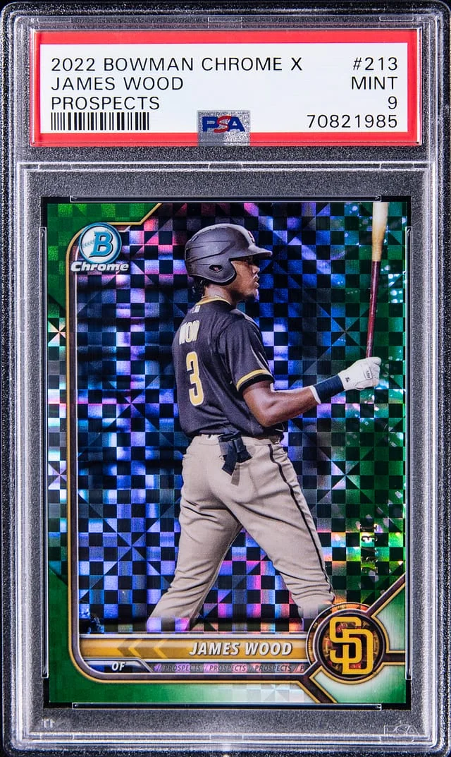 2022 Bowman Chrome X James Wood Prospects #213 card image
