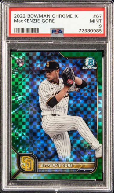 2022 Bowman Chrome X Mackenzie Gore #67 card image
