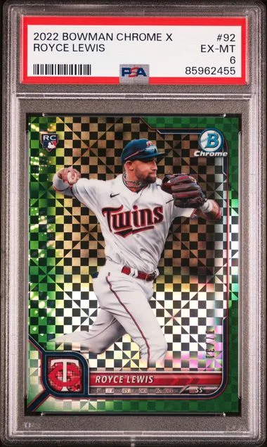 2022 Bowman Chrome X Royce Lewis #92 card image