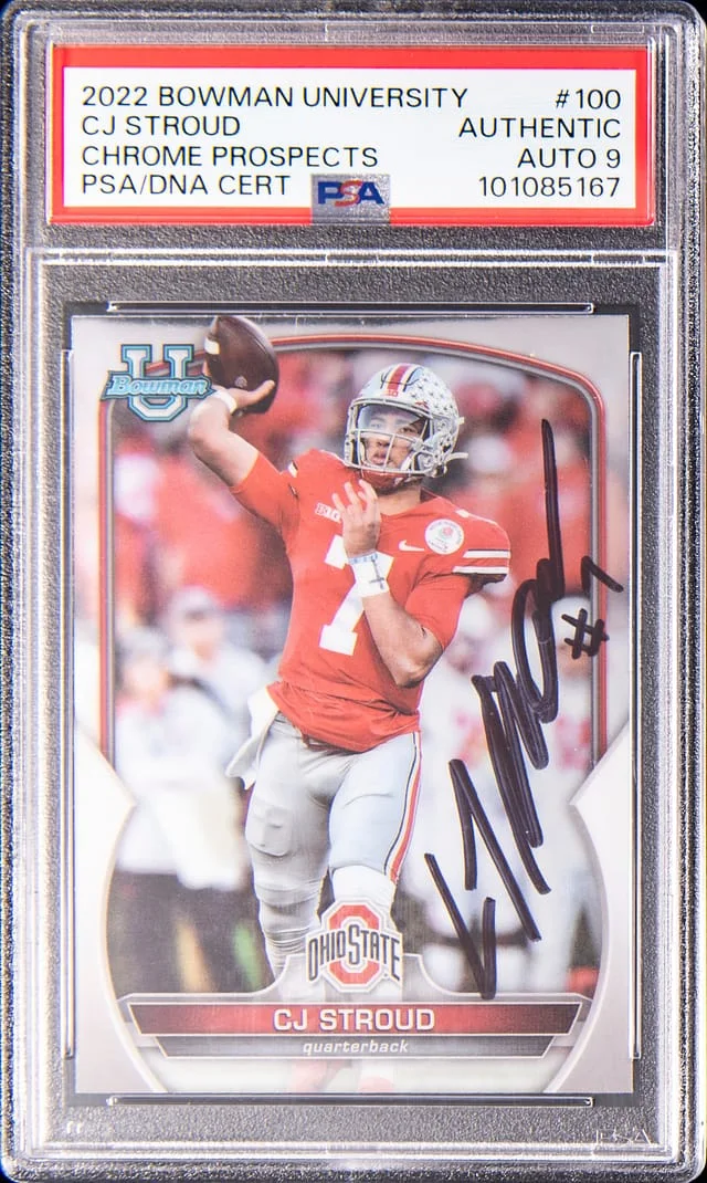 2022 Bowman CJ Stroud U Chrome Prospects #100 card image