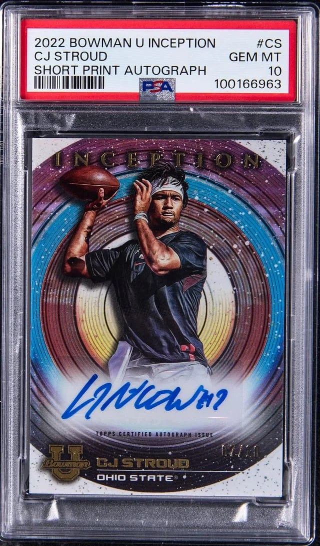 2022 Bowman C.J. Stroud U Inception Short Print Autograph #SPI-CS card image