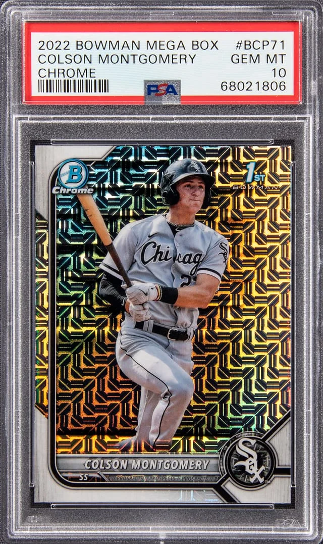 2022 Bowman Colson Montgomery Mega Box Chrome #BCP-71 card image