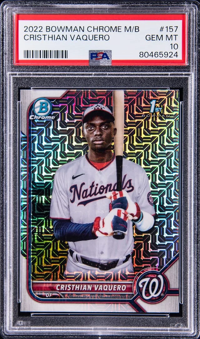 2022 Bowman Cristhian Vaquero Mega Box Chrome #BCP-157 card image