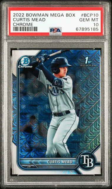 2022 Bowman Curtis Mead Mega Box Chrome #10 card image