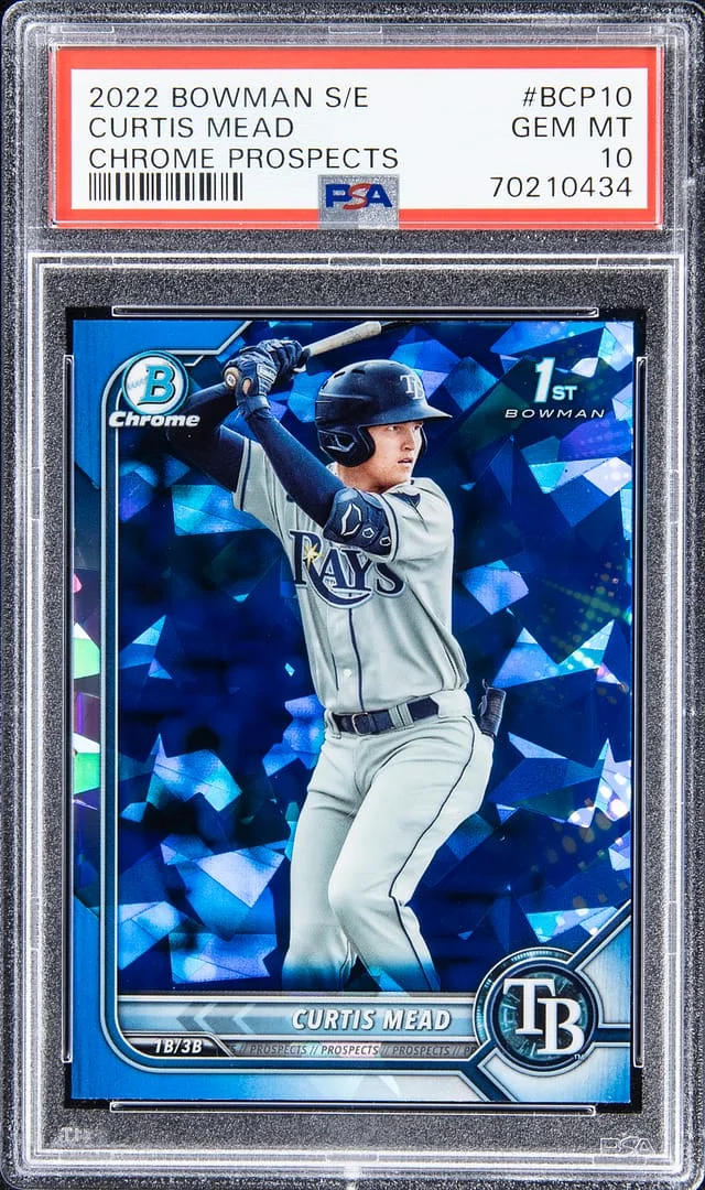 2022 Bowman Curtis Mead Sapphire Chrome Prospects #BCP-10 card image