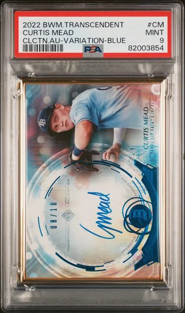 2022 Bowman Curtis Mead Transcendent Collection Autographs Variation-Blue #CM card image