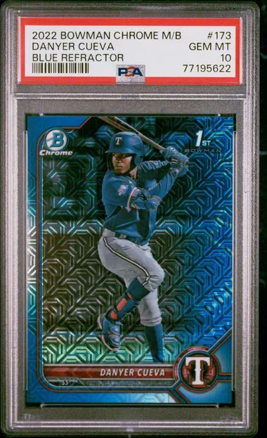 2022 Bowman Danyer Cueva Mega Box Chrome #173 card image