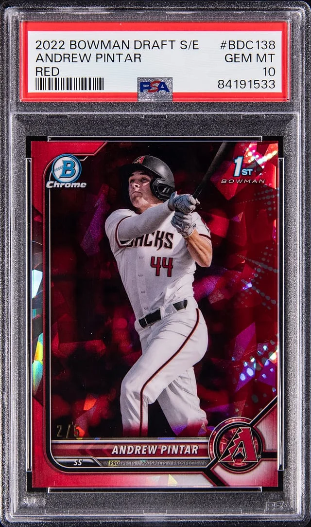 2022 Bowman Draft Andrew Pintar Chrome Sapphire Edition #BDC-138 card image