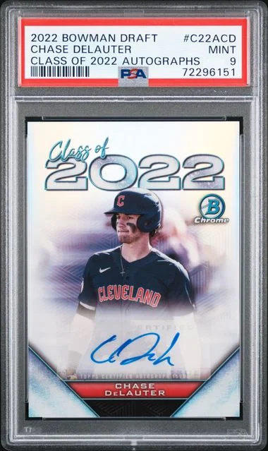 2022 Bowman Draft Autographs C22Acd Chase Delauter Class Of #2022 card image