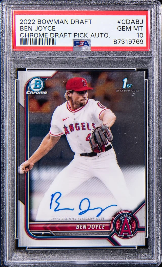 2022 Bowman Draft Ben Joyce Chrome Draft Pick Autograph #CDA-BJ card image