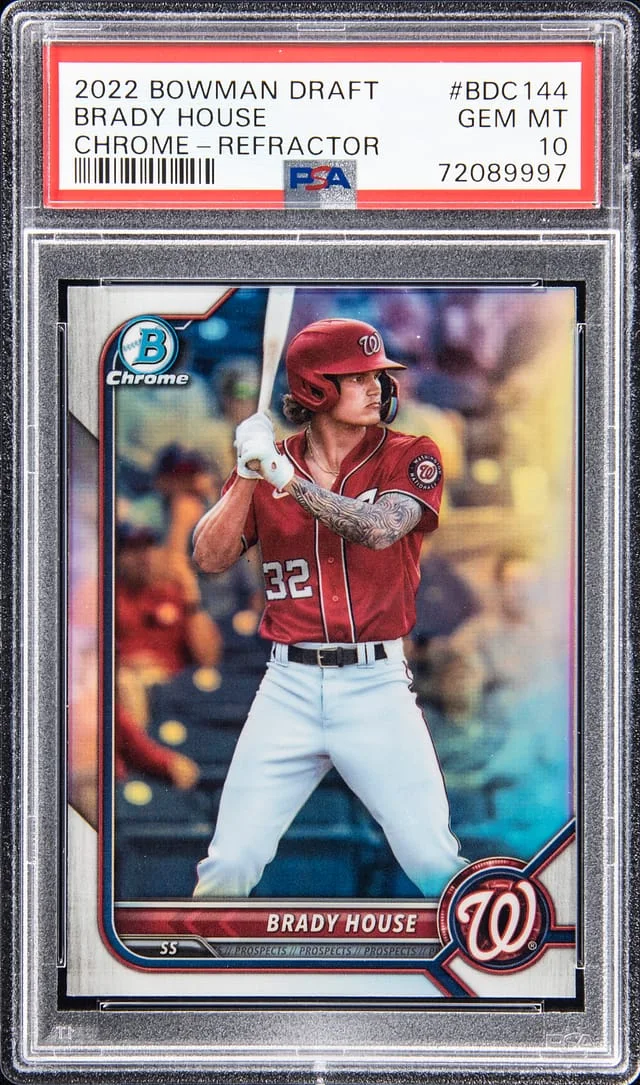 2022 Bowman Draft Brady House Chrome - Refractor #BDC144 card image