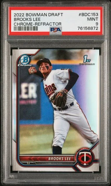 2022 Bowman Draft Brooks Lee Chrome Sapphire Edition #BDC-153 card image