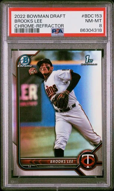 2022 Bowman Draft Brooks Lee Chrome-Refractor #BDC153 card image
