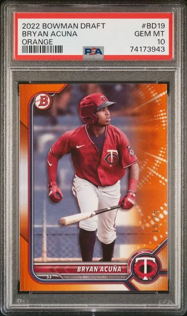 2022 Bowman Draft Bryan Acuna #BD19 card image