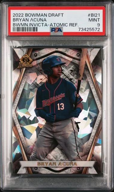 2022 Bowman Draft Bryan Acuna Bowman Invicta Atomic Refractor #BI-21 card image
