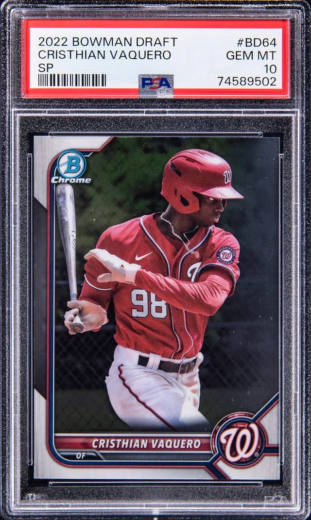 2022 Bowman Draft Cristhian Vaquero SP #BD64 card image
