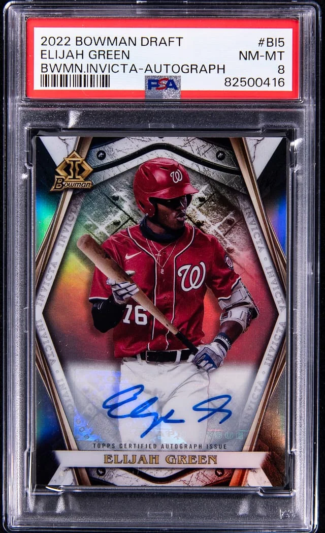 2022 Bowman Draft Elijah Bowman Invicta Autograph #BI-5 card image