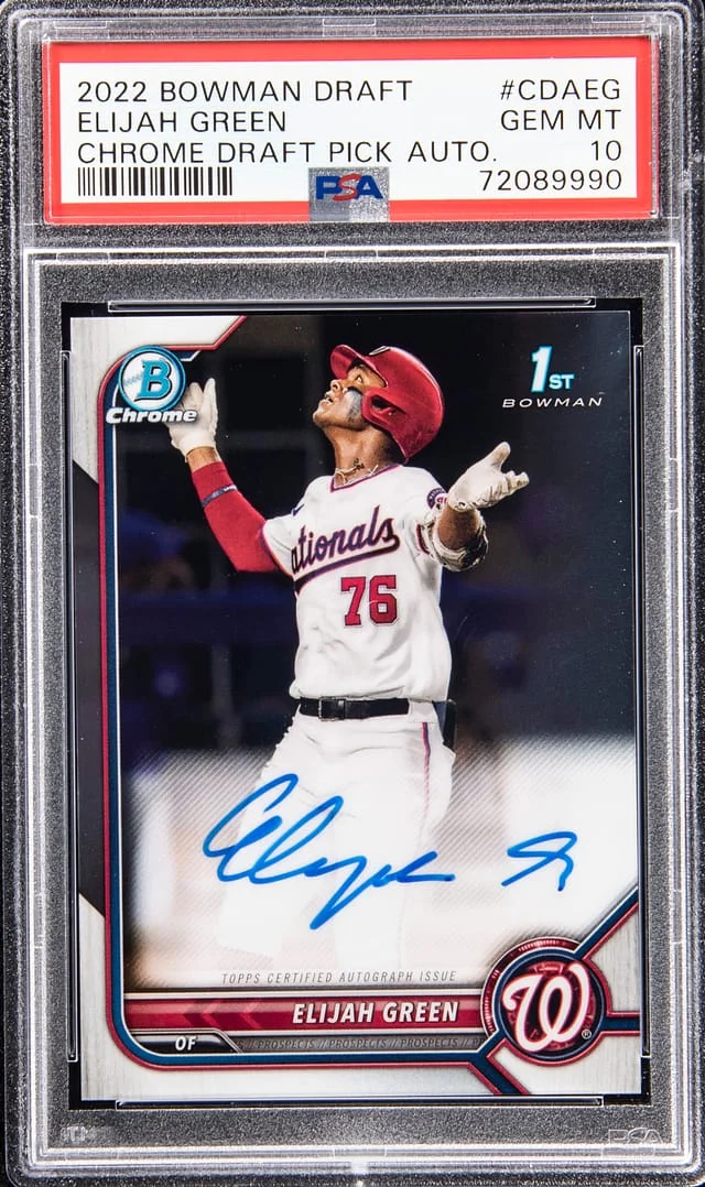 2022 Bowman Draft Elijah Chrome Pick Autograph #CDAEG card image
