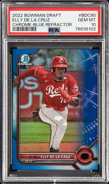 2022 Bowman Draft Elly De La Cruz Chrome-Refractor #Bdc80 card image