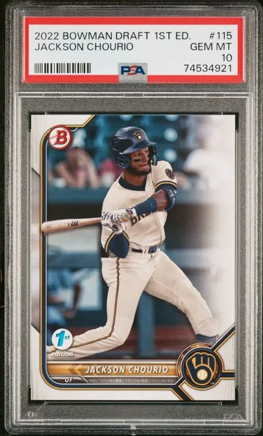 2022 Bowman Draft Jackson Chourio 1st Edition #115 card image