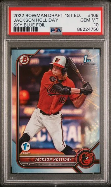 2022 Bowman Draft Jackson Holliday 1st Edition #168 card image