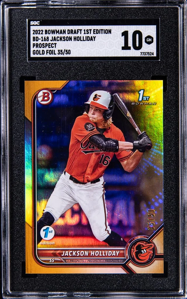 2022 Bowman Draft Jackson Holliday Green #BD-168 card image