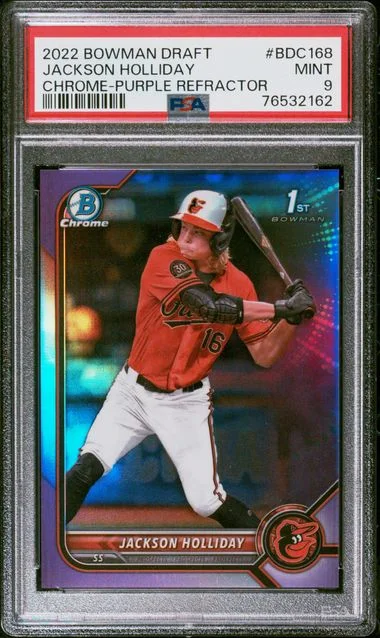 2022 Bowman Draft Jackson Holliday Chrome Refractor #BDC-168 card image