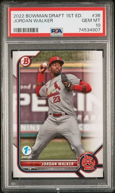 2022 Bowman Draft Jordan Walker 1st Edition #36 card image