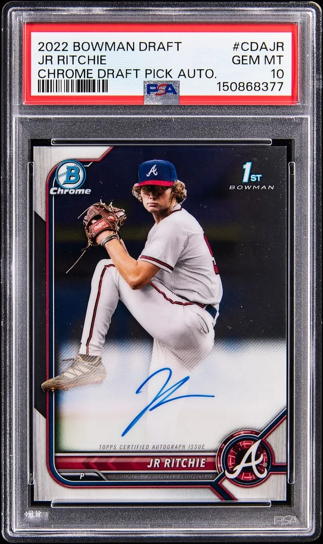2022 Bowman Draft JR Ritchie Chrome Draft Pick Autograph #CDA-JR card image