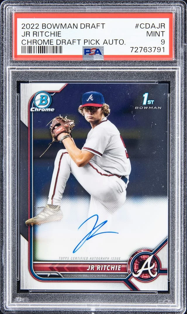 2022 Bowman Draft JR Ritchie Chrome Draft Pick Autograph #CDAJR card image