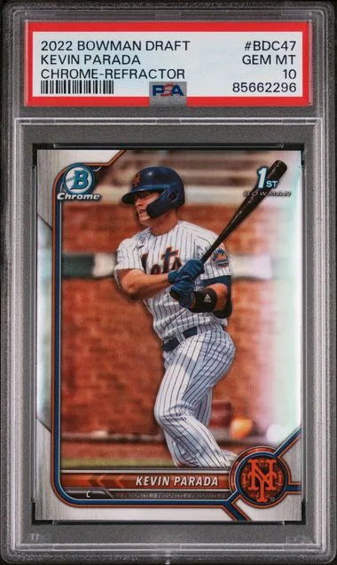 2022 Bowman Draft Kevin Parada Chrome-Refractor #BDC47 card image