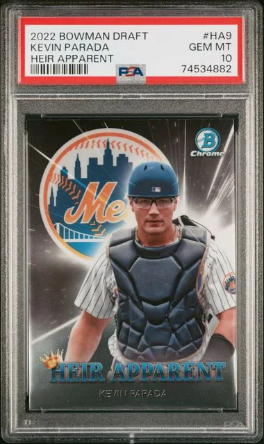 2022 Bowman Draft Kevin Parada Heir Apparent #Ha9 card image