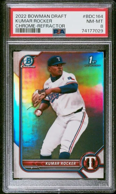 2022 Bowman Draft Kumar Rocker Chrome Refractor #BDC-164 card image