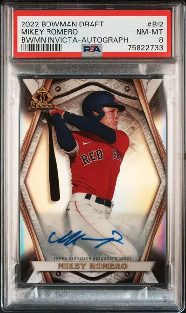 2022 Bowman Draft Mikey Romero Bowman Invicta Autograph #Bi2 card image