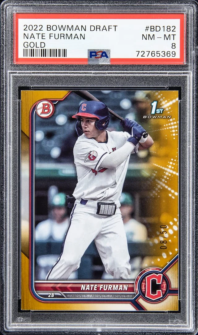 2022 Bowman Draft Nate Furman Gold #BD182 card image