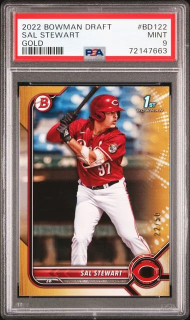 2022 Bowman Draft Sal Stewart Gold #BD122 card image