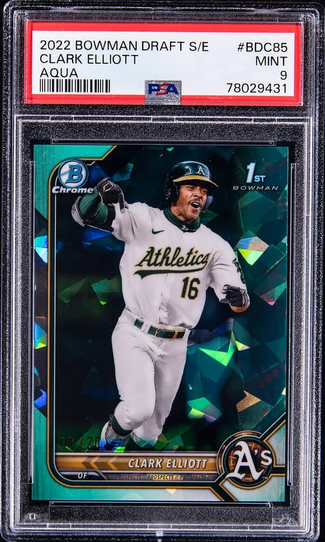 2022 Bowman Draft Sapphire Clark Elliot Edition Aqua #BDC85 card image